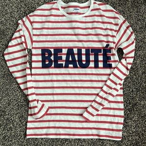 J. Crew Beaute Euro Stripe Shirt, NWOT
